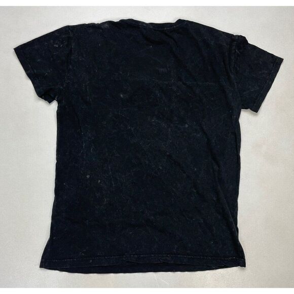 The Rolling Stones Graphic T-shirt Women Medium Black Acid Wash Music - Picture 3 of 5